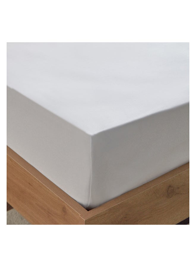 Grande Affordables White Haven Voul Twin Striped Cotton Flat Sheet 270 x 180 cm