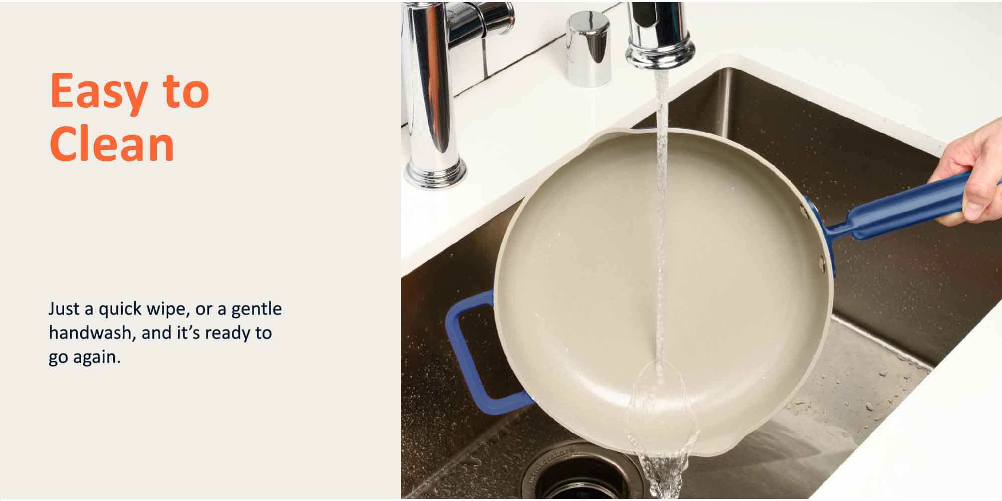 Cast Aluminum, w/Self-Basting Lid, Steamer Basket, Silicone Spatula, Ceramic Non-stick Coating, Oven Safe, Induction Safe, Designed in California, NC-OP126B, Blue