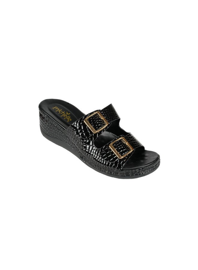 092-2816 Michelle Morgan Ladies Casual Sandals 314F7803 Black