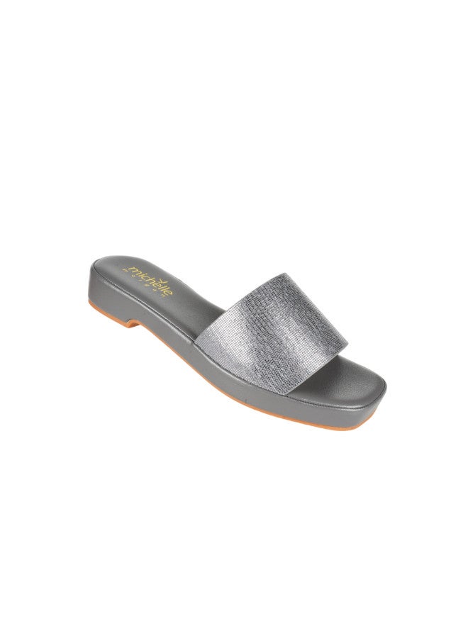 092-2790 Michelle Morgan Ladies Fashion Heeled Sandals 114RJ93I Grey