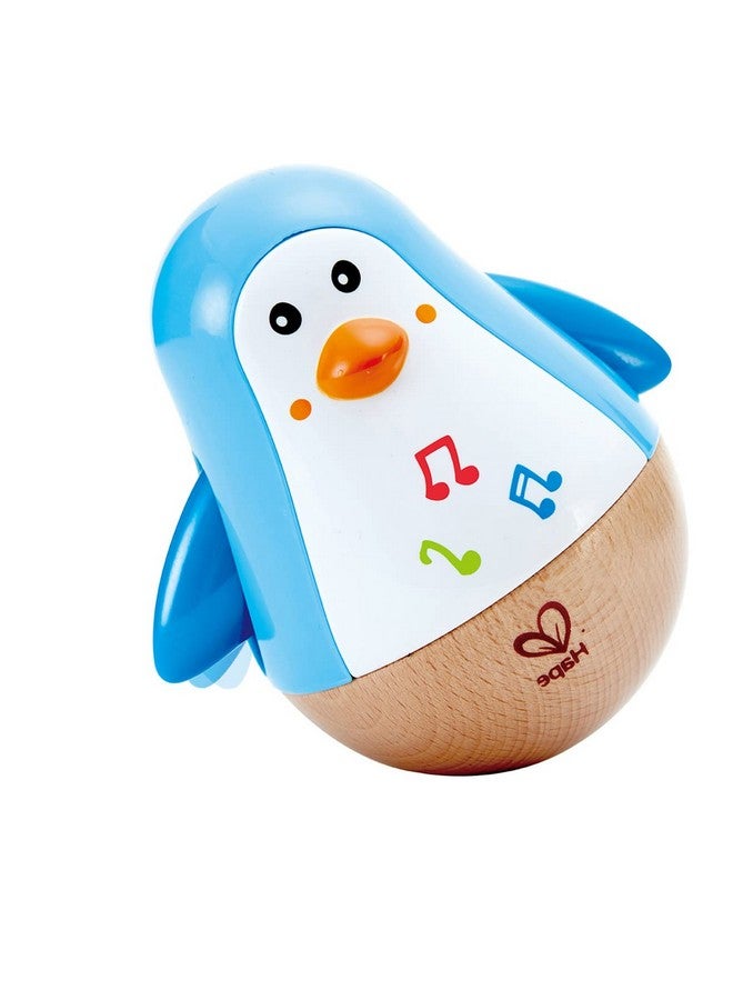 Penguin Musical Wobbler Colorful Wobbling Melody Penguin Roly Poly Toy For Kids 6 Months+ Multicolor 5'' X 2'' (E0331) Blue