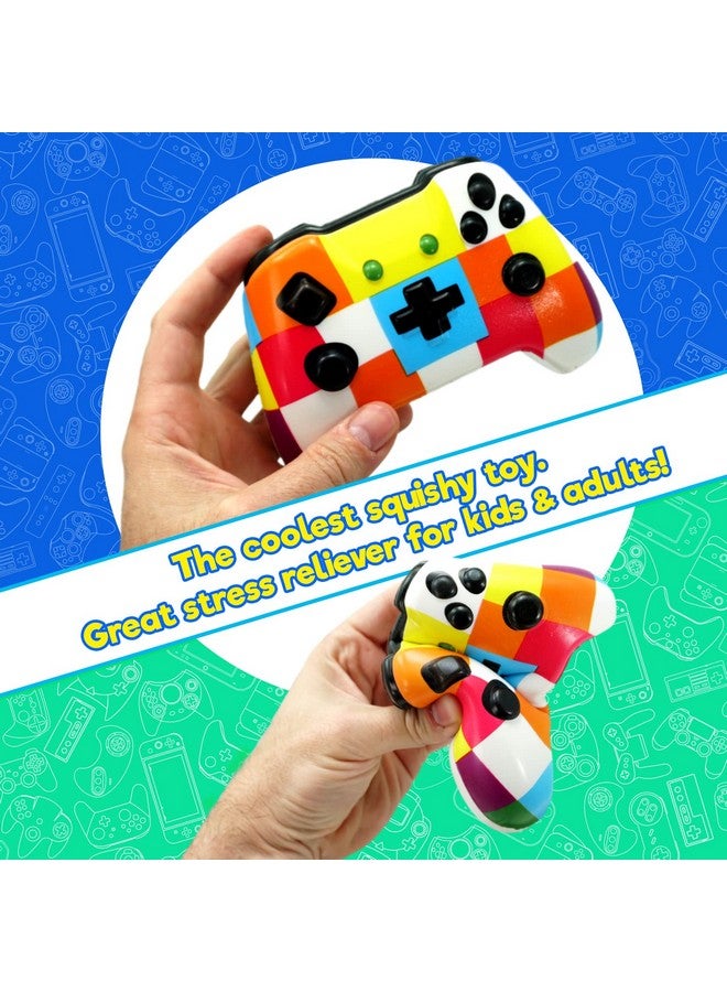 Video Game Controller Squishy Fidget Toy (1 Controller) Soft Slow Rising Foam Jumbo Squishies Play Controller Stress Toys For Kids. Sensory Tactile Game. Squeeze Toy Party Favor. 33601