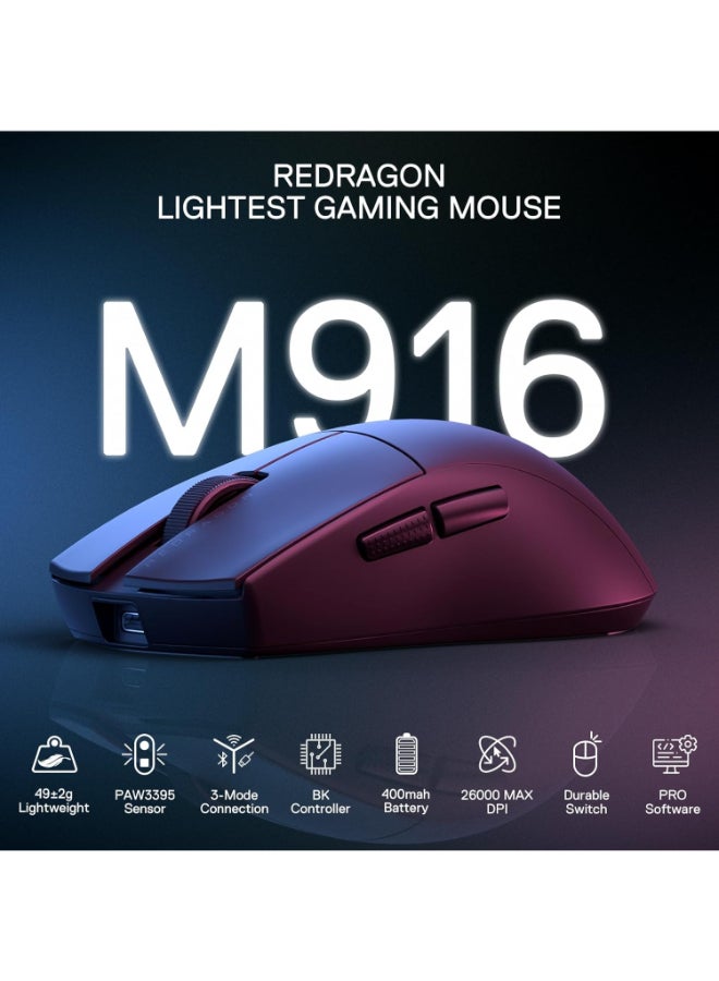 M916 PRO 1K 3-Mode Wireless Gaming Mouse