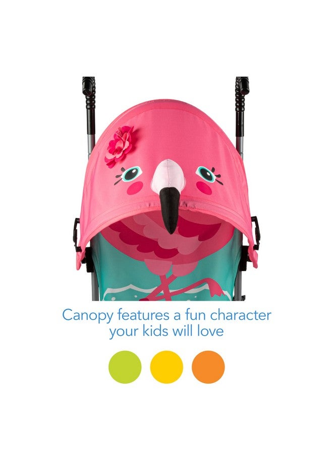 Character Umbrella Stroller Easy To Store Anywhere With Its Compact Umbrella Fold Pink Flamingo