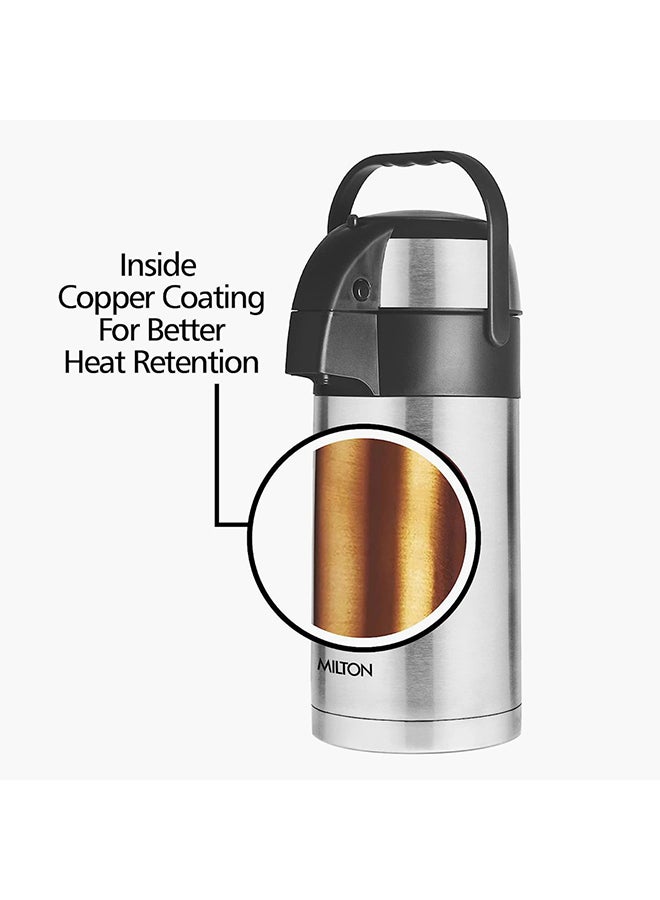 Vacuum Insulated Beverage Dispenser 2.5 Liter Silver/Black 37.5 x 21.5cm