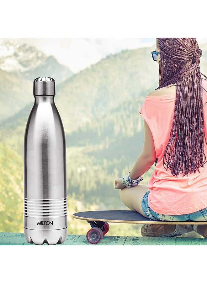 Duo DLX Stainless Steel Vacuum Bottle 700 ml Silver 8.5 x 31cm