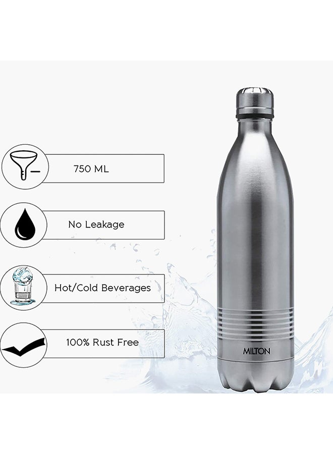 Duo DLX Stainless Steel Vacuum Bottle 700 ml Silver 8.5 x 31cm