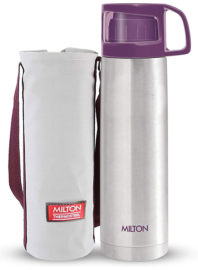 Milton Glassy Flask Vacuum Flasks - Purple Steel 1Liters