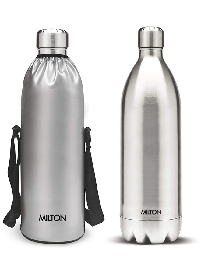 Milton Duo Dlx Stainless Steel Flask, Silver Steel 1.5Liters