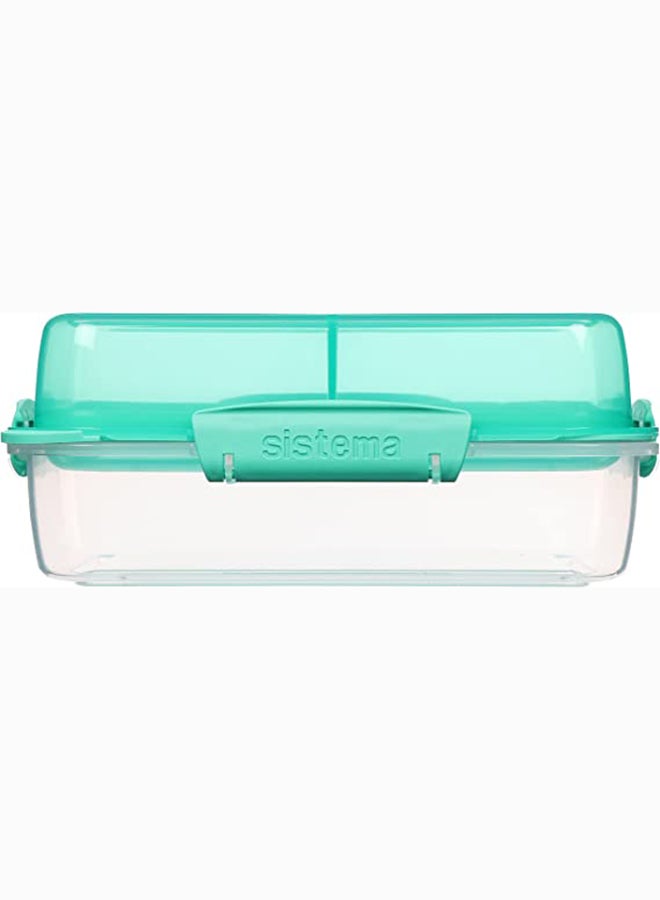 Sistema 1.8 liter Lunch Stack to Go Rectangle Teal