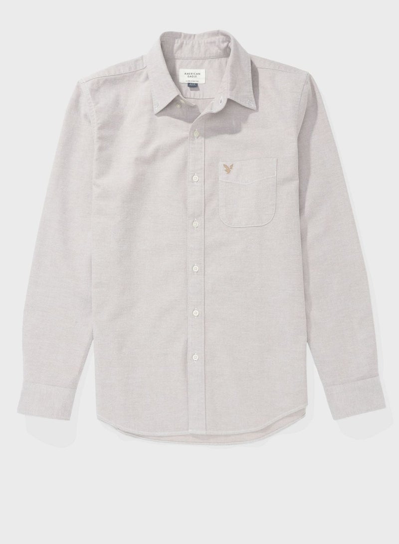 flex oxford Slim Fit Shirt