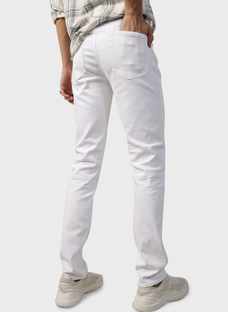 Light Wash Slim Fit Jeans