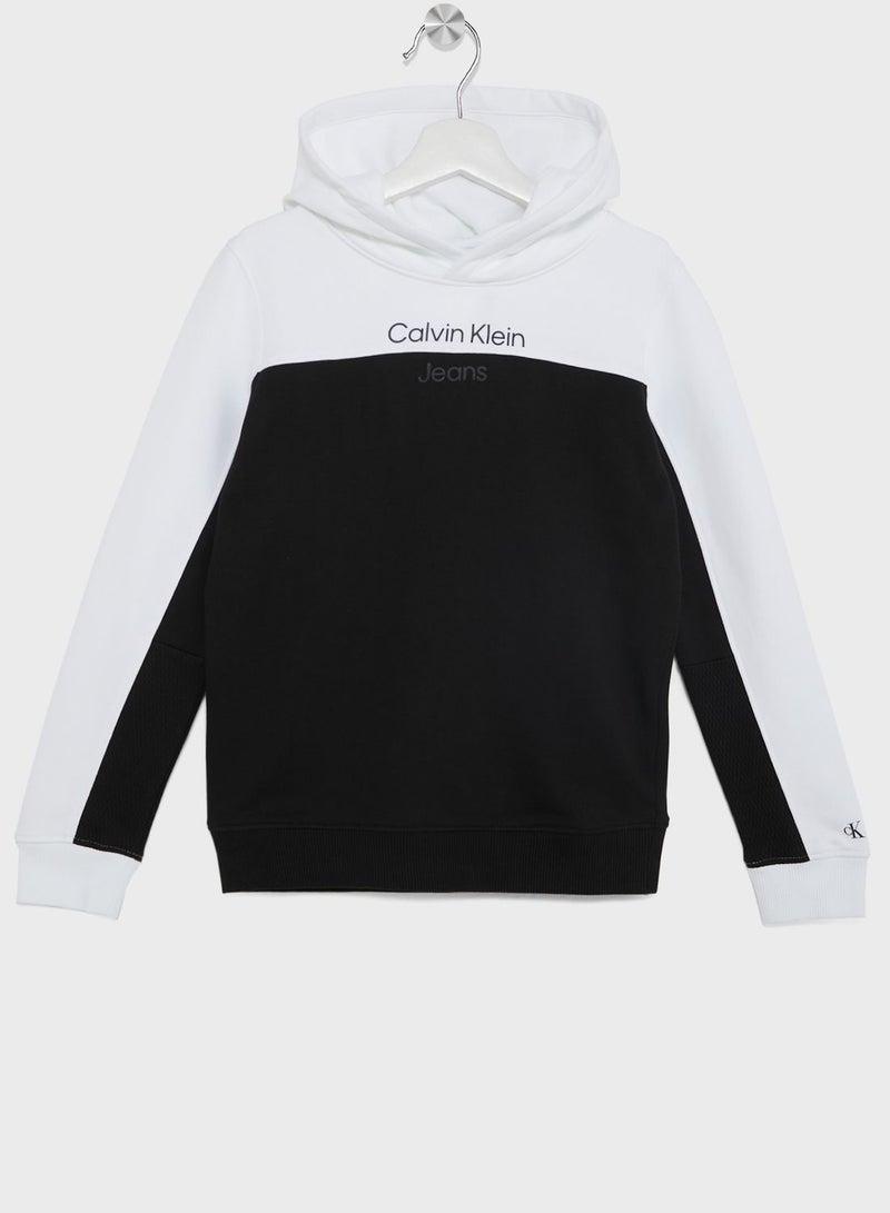 Kids Color Block Hoodie