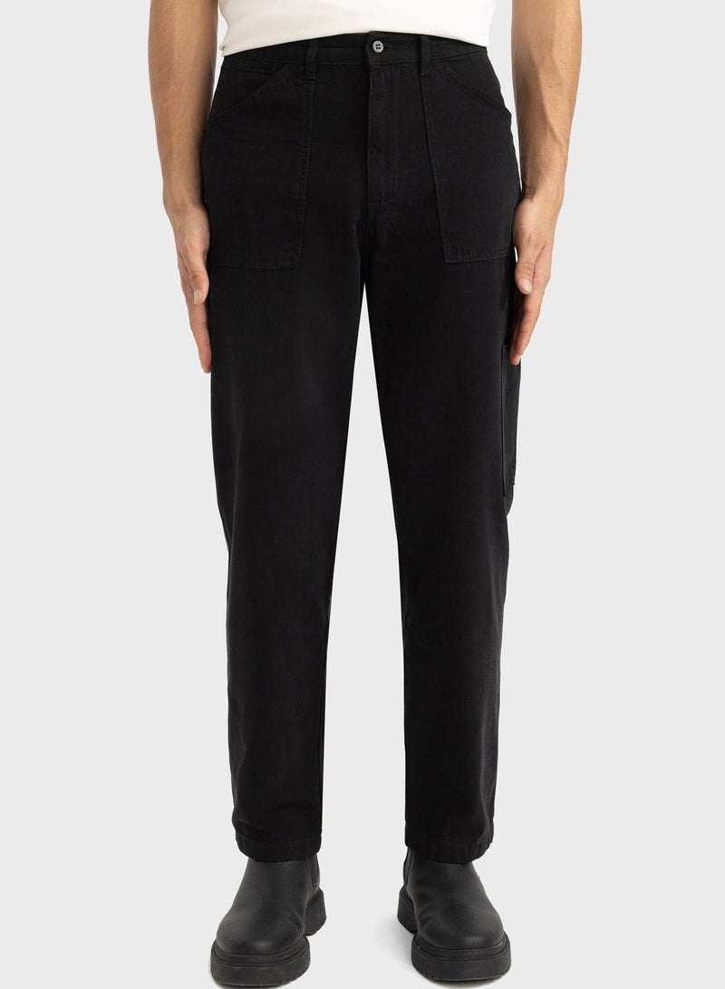 Man Straight Fit Trousers