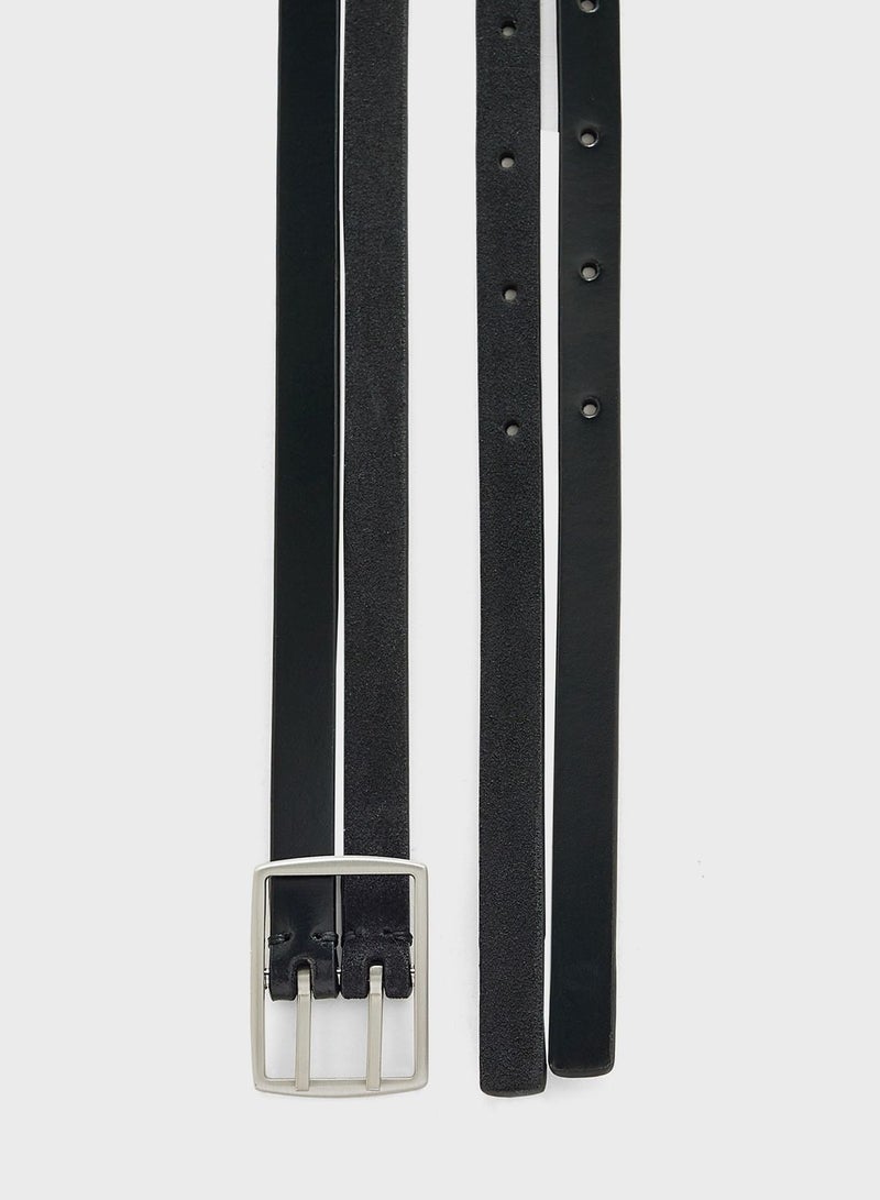 Double Strap Allocated Hole Belt