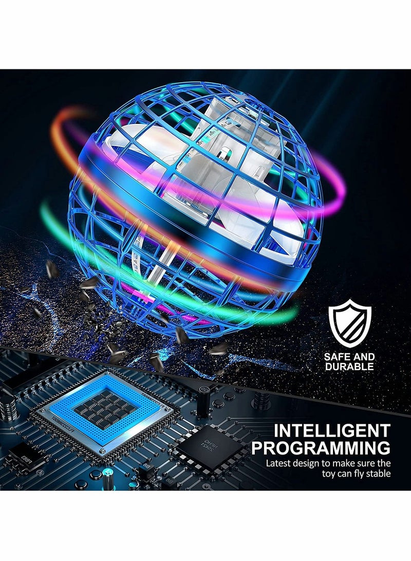 Flying Ball Toys, Hover Orb, 2022 Magic Controller Mini Drone, Boomerang Spinner 360 Rotating Spinning UFO Safe for Kids Adults