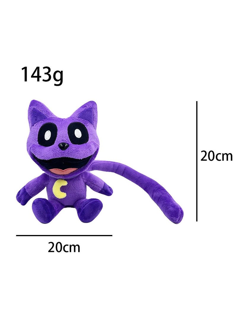 Poppy Playtime Smiling Critters 3 Plush Toy Cartoon CatNap 20cm For Fans Gift Horror Stuffed Figure Doll For Kids And Adults Great Birthday Stuffers For Boys Girls