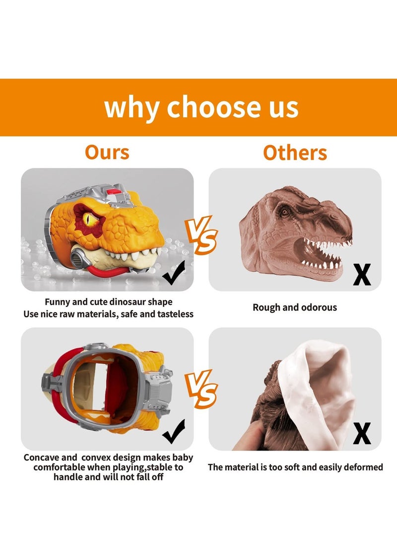 Dinosaur Hand Puppets Realistic Animal Head Toys with Light Sound for Boys Girls Perfect Gift Kids 3 to 8 Years Old