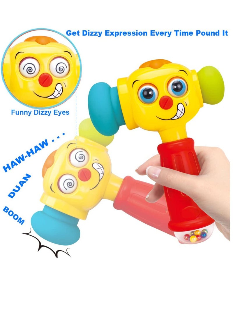 Toy Hammer Baby Toys, 1 Year Old Toys for Boy Girl Gifts 12-18 Months, 6 to 12 Months with Music Sound Light, Grab Shake Pound One-Year-Old 9 18