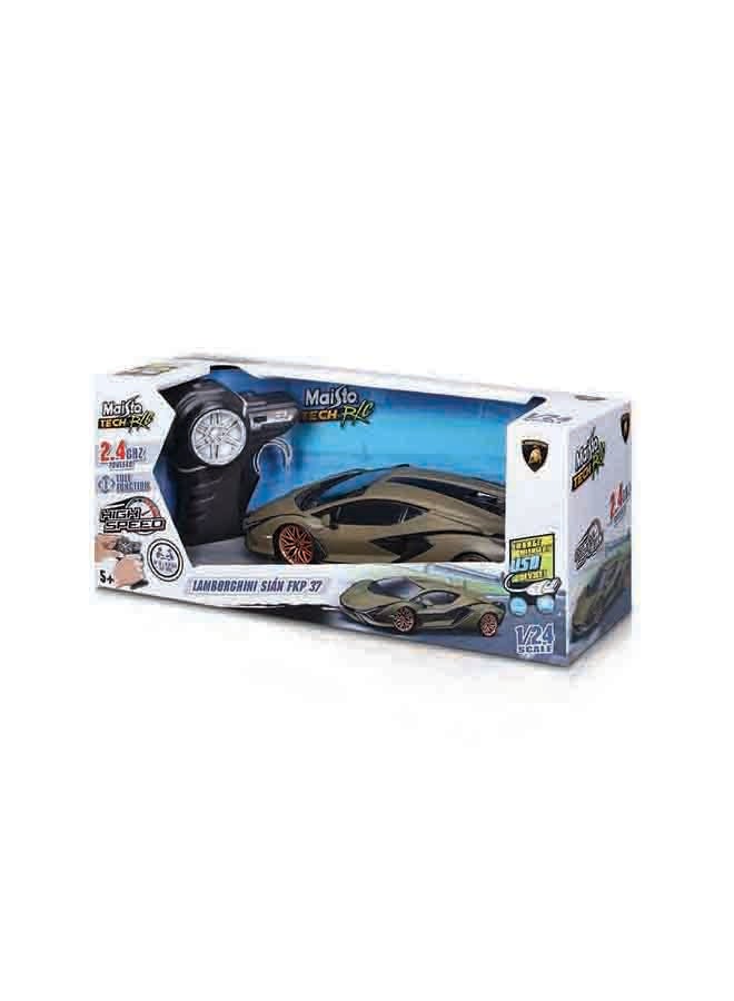 Rc Premium  - Laborghini Sian Fkp 37 - 2.4 Ghz (Usb Rechargeable) - Matteal Green