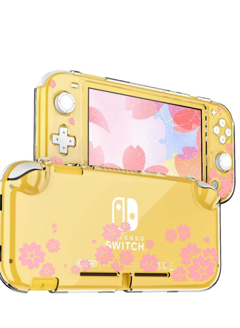 Protective Case for Nintendo Switch Lite 2019 Grip Cover with Shock-Absorption and Anti-Scratch Design, Sakura Flower Pattern
