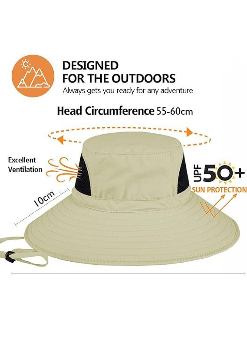 Outdoor Windproof Quick Drying Breathable Sunscreen Fishing Sunshade Mountaineering Large Eaves Folding Fisherman Hat