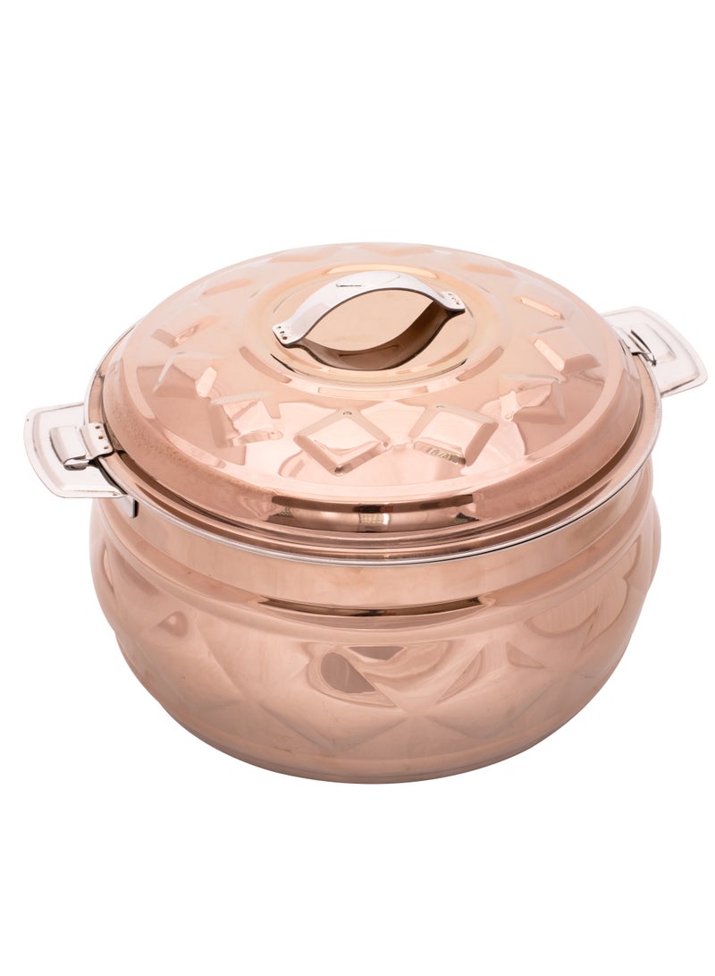Stainless Steel New Diamond Hotpot 7.5 Liters Rose Gold Colour