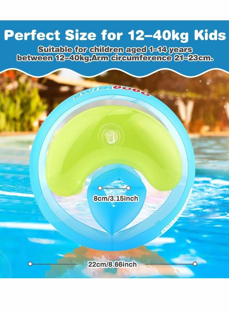 Thickened Inflatable Swimming Arm Ring, A Pair of Children's Adult Water Pool Playing Ring for Boys Girls Beginners (Arm Diameter 3.15 Inches)