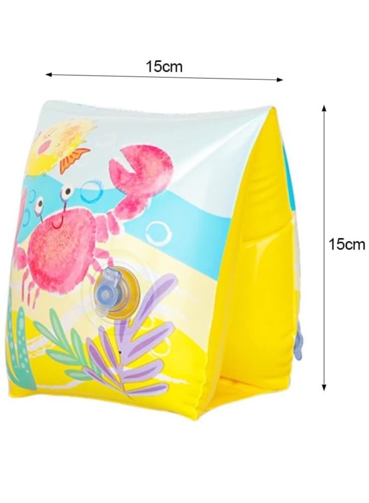 Inflatable Swim Arm Bands Armband for Kids Cute Children Swimming Floatation Sleeves Water Rings Rollup Floats Tube Armlets Floater Floaties Learning Training Aids