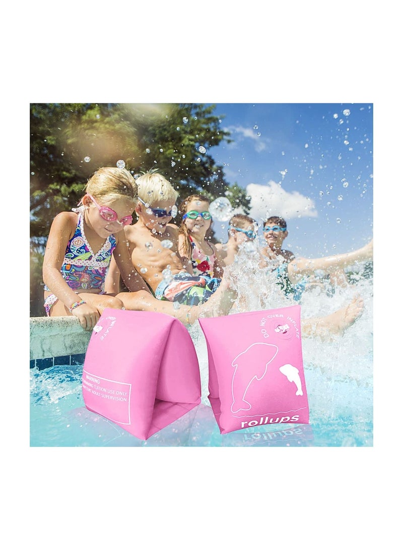 Swimming Arm Float Rings Inflatable Swim Bands Floaties Ring for Children and Adults Aids Floats Kids