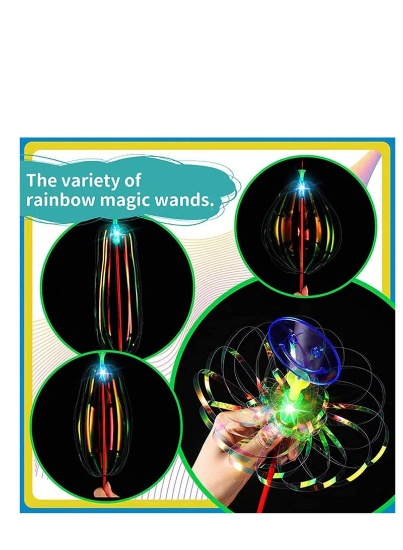 Bubble Wands for Kids Variety Magic Twist Wand Lights Up Colorful Twists Flower Party Favor 20Pcs(Random Style)