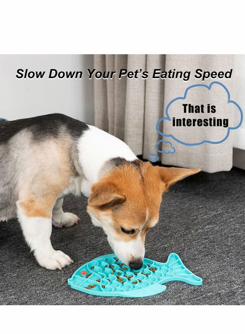 Slow Feeder Dog Bowl Anti Gulping Healthy Eating Interactive Bloat Stop Fun Alternative Non Slip Bowls Puzzle Pet Puppy Cat Food