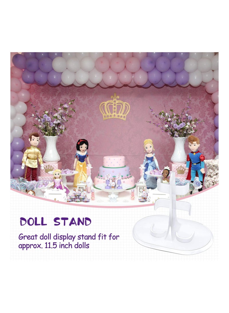 Doll Stand Support, 20 Pieces Transparent Plastic Mini Display Holder Action Figures Accessories for 11.5 Inch Dolls Support