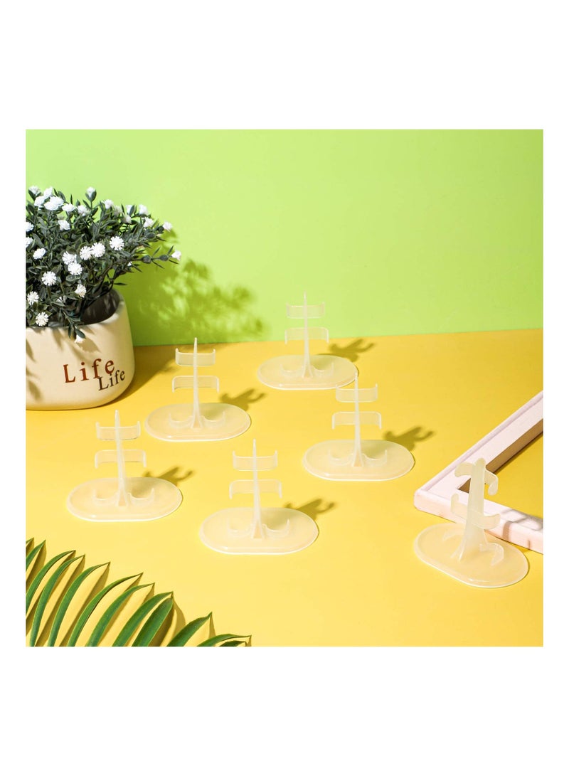 Doll Stand Support, 20 Pieces Transparent Plastic Mini Display Holder Action Figures Accessories for 11.5 Inch Dolls Support