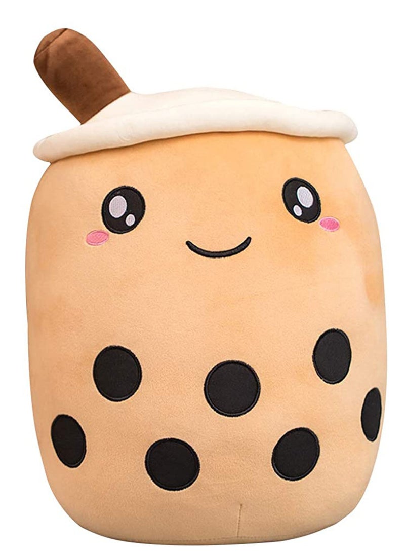 Pillow 13.7 inch Stuffed Boba Plushie Bubble Tea Plush Soft Milk Shaped Pillow, Kawaii Toy Gifts for Boys Girls