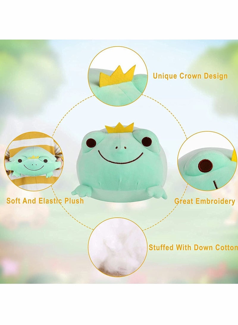 Cartoon Frog Prince Animal Memory Foam Plush Pillow