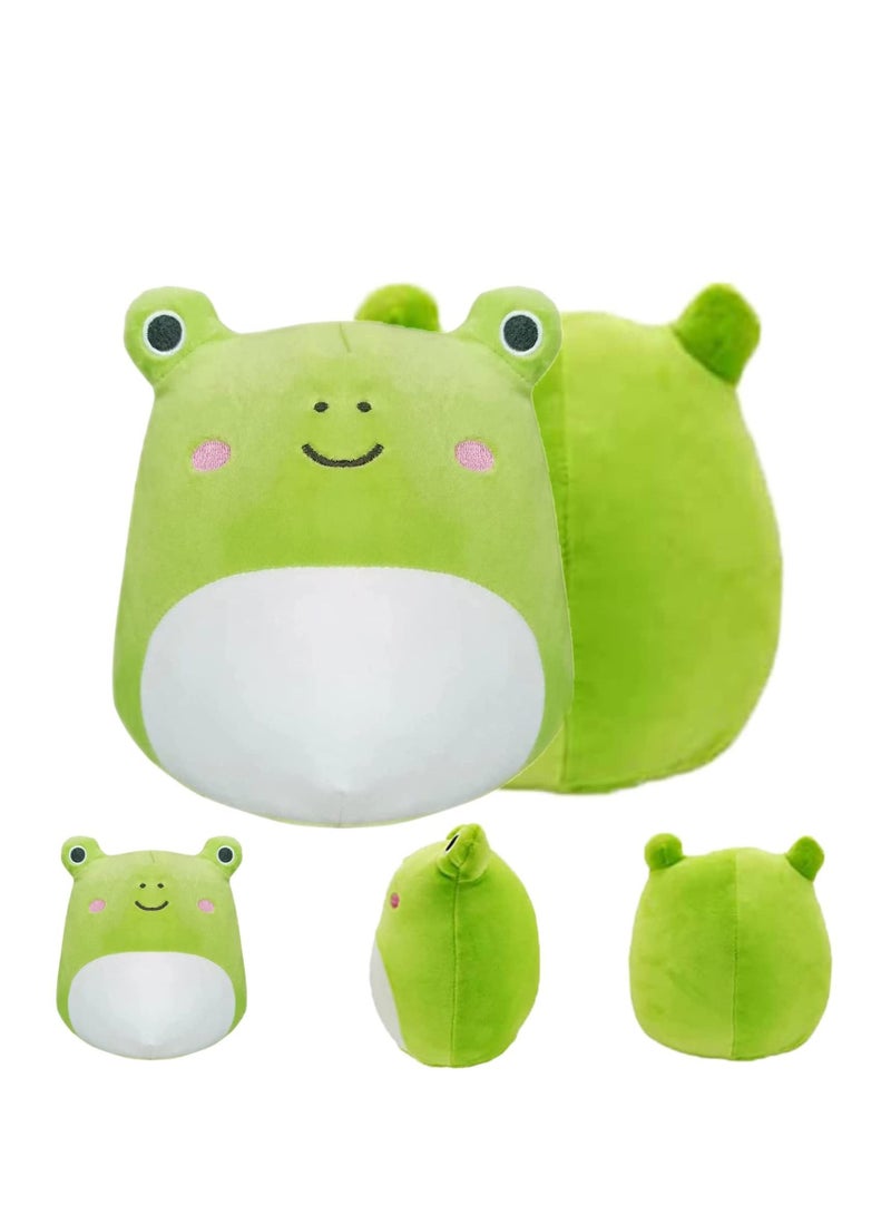 Cute Frog Plush Pillows, 8 Inch Animals Stuffed Pillow, Super Soft and Comfortable Toy Birthday Decor Suitable for Boys Girls