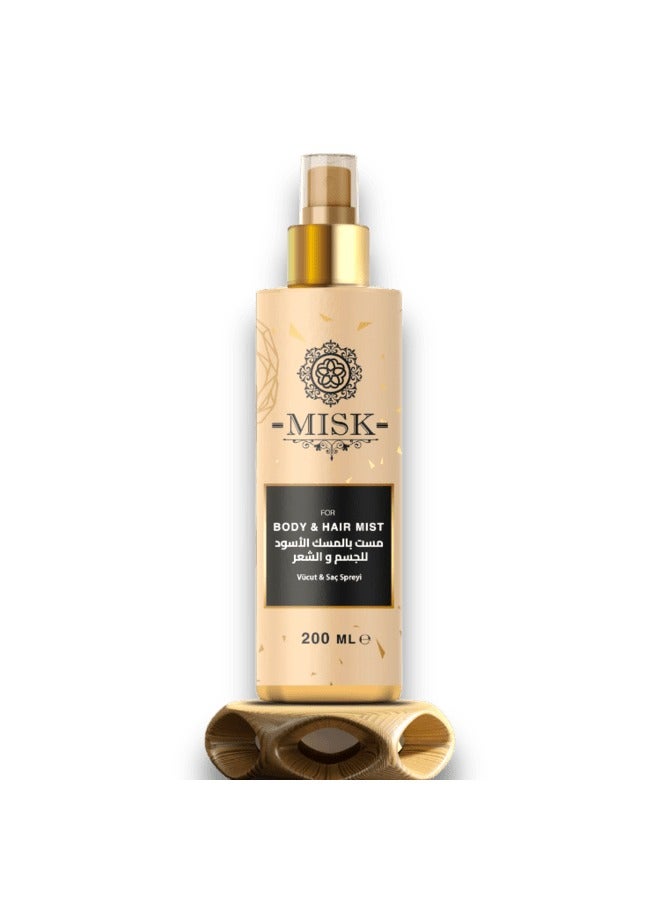 Black Musk Mist for Body and Hair - Body Mist - Body and Hair Mist - Mist for Body - Mist for Hair and Body - Body Perfume - Fragrance Body Spray - Body Spray - Body and Hair Mist - Mist 200 ML