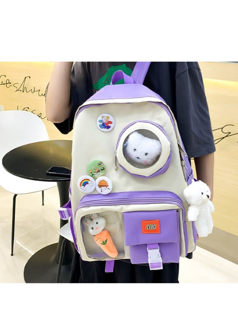 New Four Piece Trendy Backpack