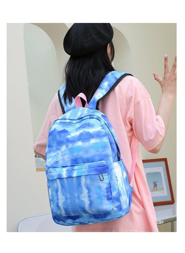 New Three Piece Gradient Rainbow Print Backpack