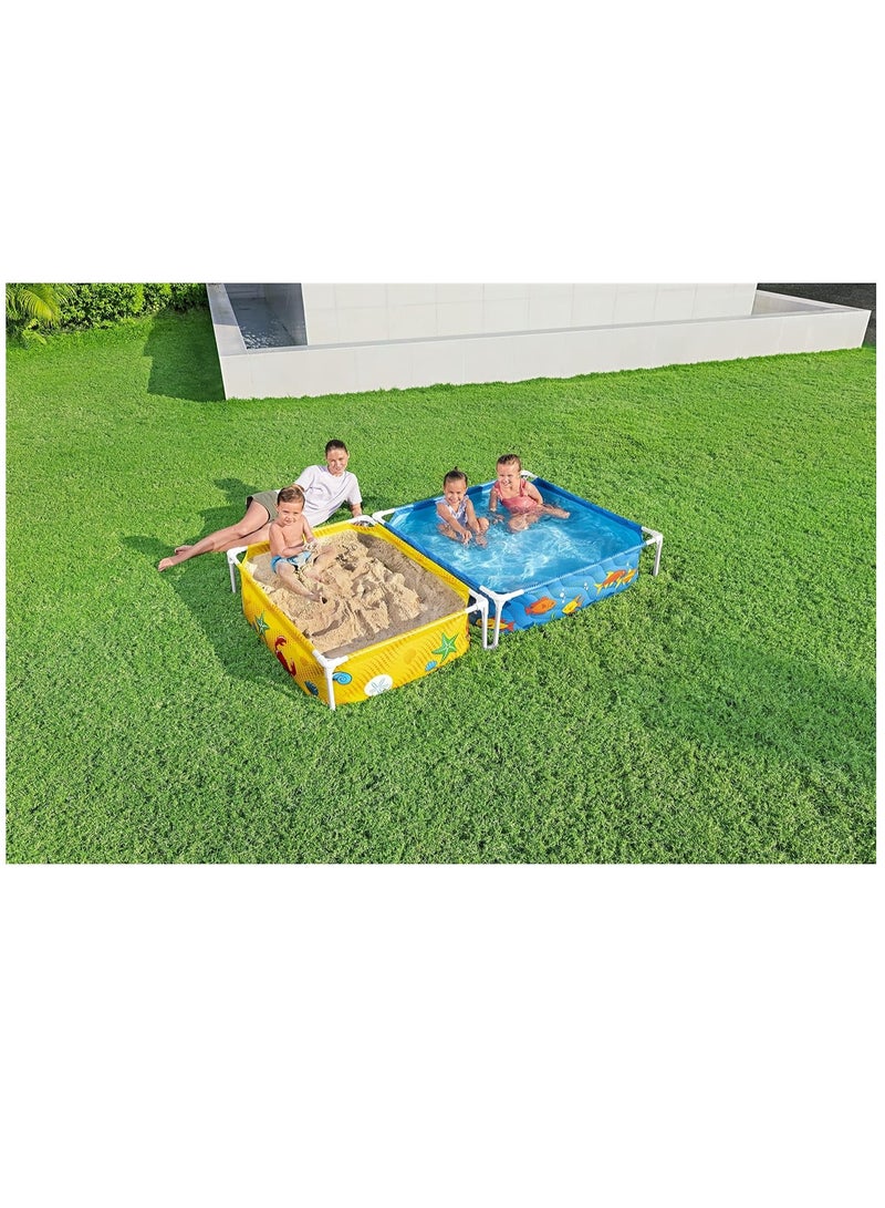 Bestway My First Frame Pool and Sandpit 2.13mx1.22mx30.5cm