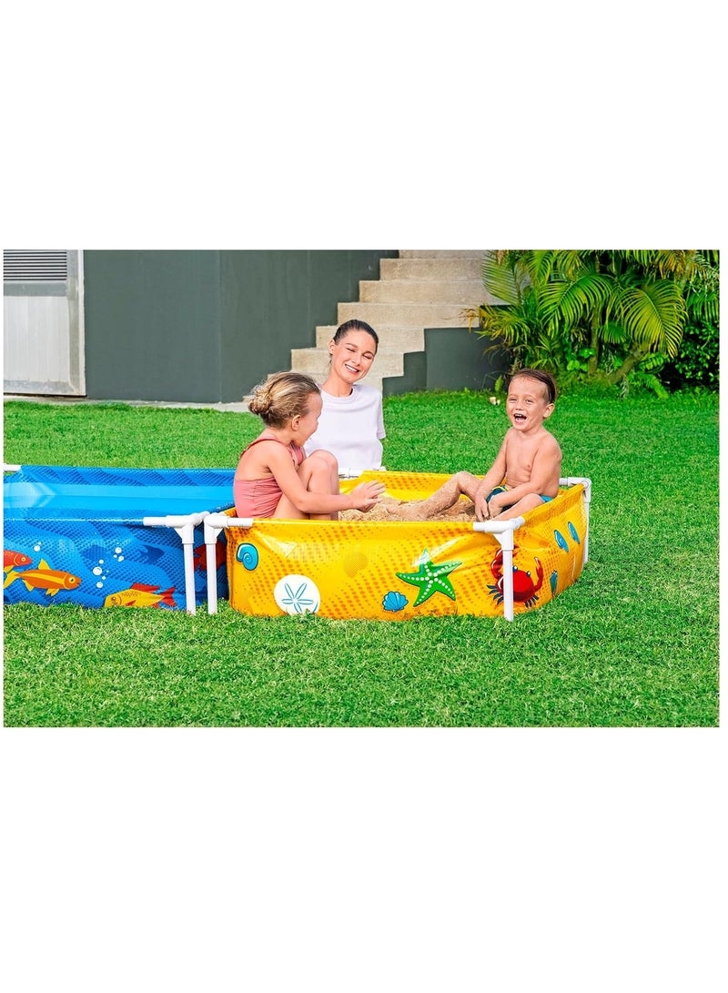 Bestway My First Frame Pool and Sandpit 2.13mx1.22mx30.5cm