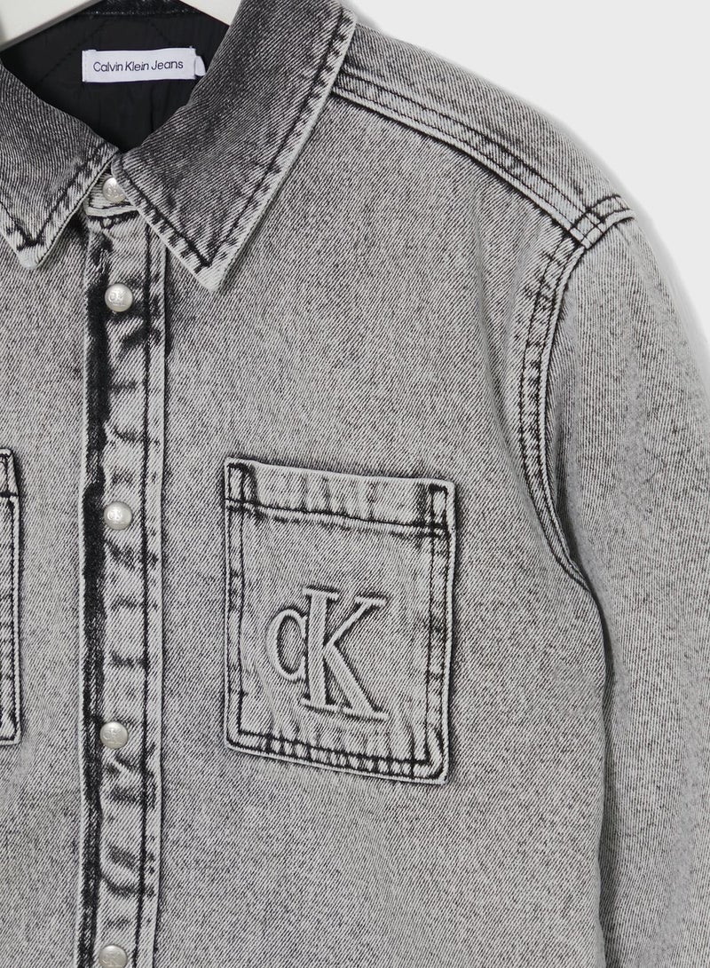 Kids Pocket Detail Denim Jacket