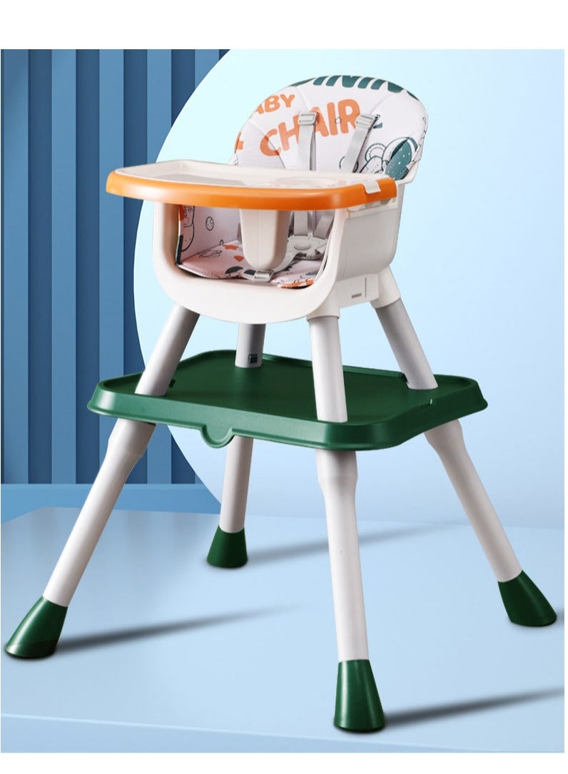 3-in-1 High Chairs for Babies Toddlers, Convertible Infant Highchair with Removable Tray & Safety Harness Adjustable Legs