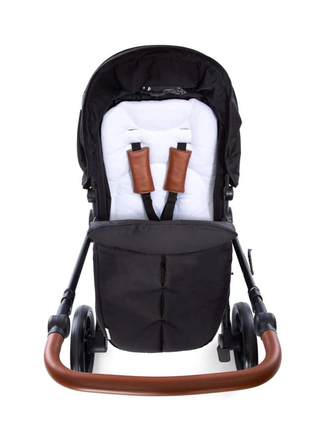 Hauck Pacific 3 Shop N Drive Travel System – 3-in-1 Baby Stroller with Car Seat, Carrycot & Reversible Stroller, Large Wheels, Suspension – Black