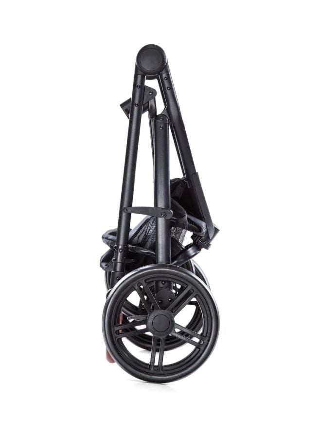 Hauck Pacific 3 Shop N Drive Travel System – 3-in-1 Baby Stroller with Car Seat, Carrycot & Reversible Stroller, Large Wheels, Suspension – Black