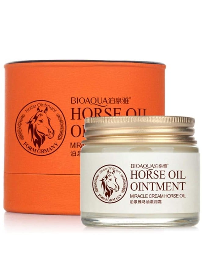 Horse Oil Ointment Miracle Cream Material Anti Aging Nourishes Rejuvenation