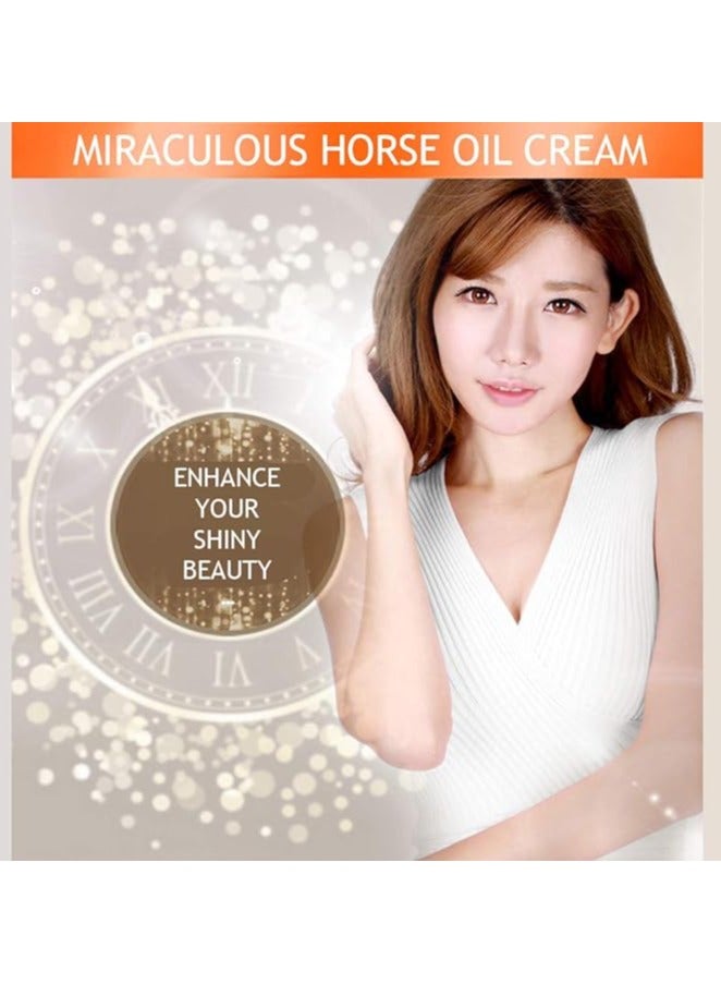 Horse Oil Ointment Miracle Cream Material Anti Aging Nourishes Rejuvenation