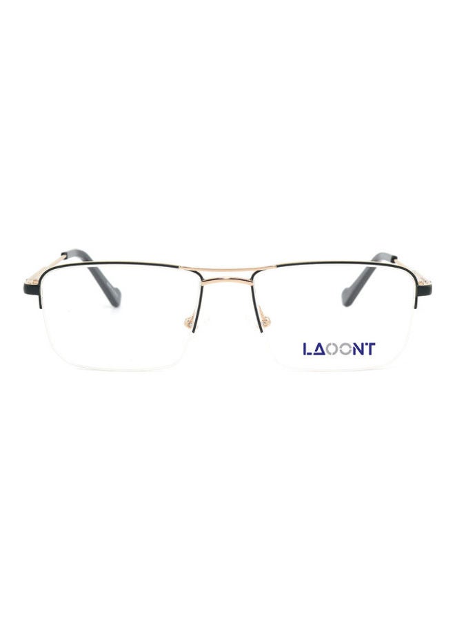 Men's Eyeglass Rectangular Semi-Rimless Frame