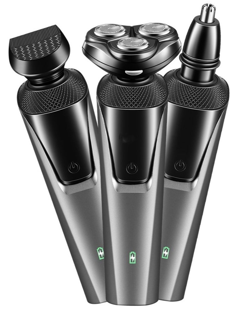 110V-220V Lingke 8806 Three Blade Full Body Water Wash Razor USB Charging Dynamic Men's Shaver Charging